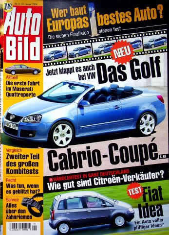 Deckblatt Auto Bild (04/2004)